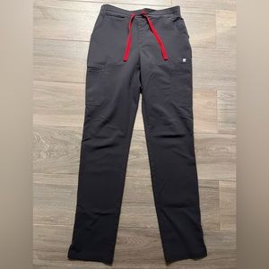 FIGS Scrubs - Yola Skinny Scrub Pants - Charcoal - Size Small Tall